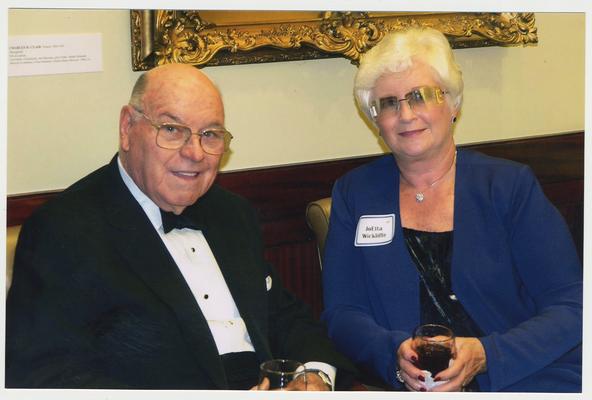 William B. Sturgill and Joetta Wickliffe (Board of Trustees) are at a ceremony for the reopening of the Main Building