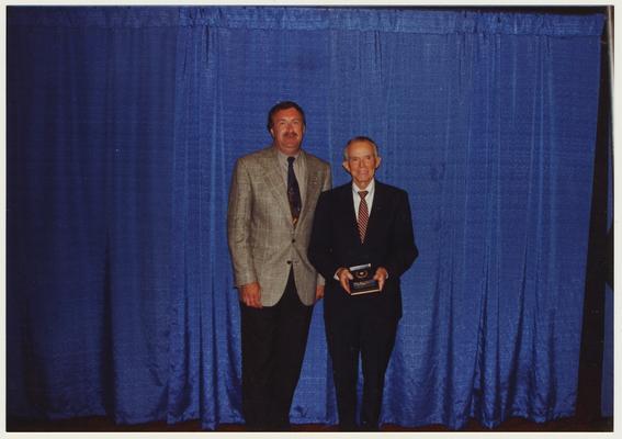 The 1994 Alumni Association Service Awards.  From the left:  Michael A. Burleson and Thomas W. Harris