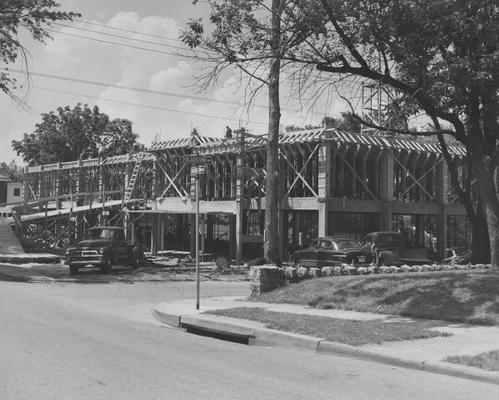 Construction of Pharmacy building at the corner of Washington Avenue and Gladstone Avenue