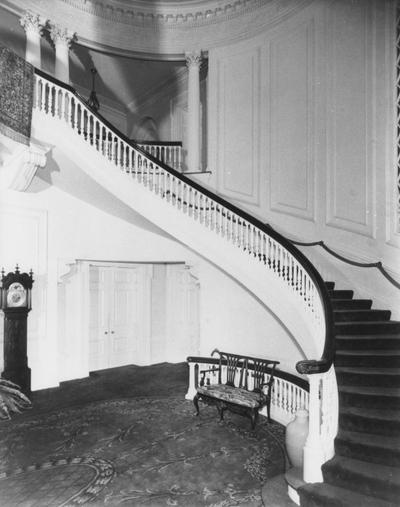 Right half of the front room in Spindletop Hall