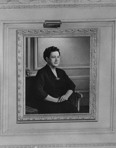 Portrait of Pansy Yount, hanging in Spindletop Hall. Lexington Herald-Leader Photo