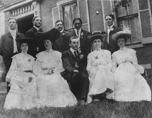 1901 Class Reunion- June 1904; six men and four women