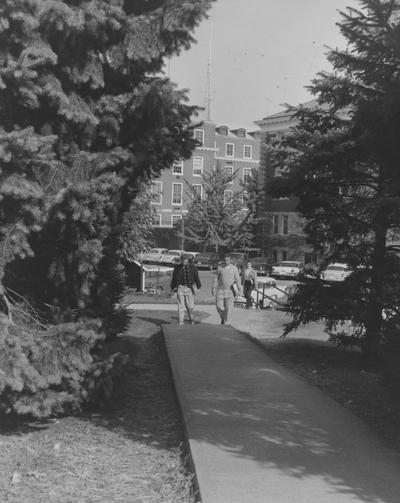 Students walking to class