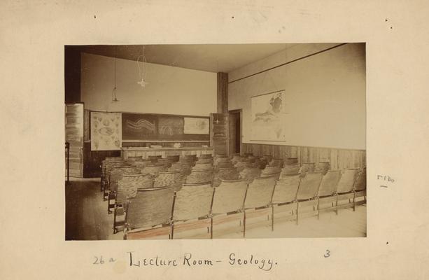A lecture room for Geology students