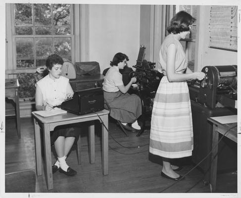 Women working on machines