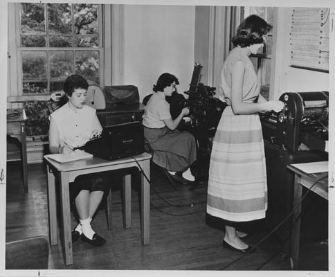 Women working on machines