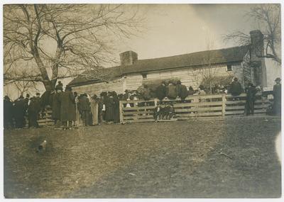 During the funeral services at the old Hargis homestead