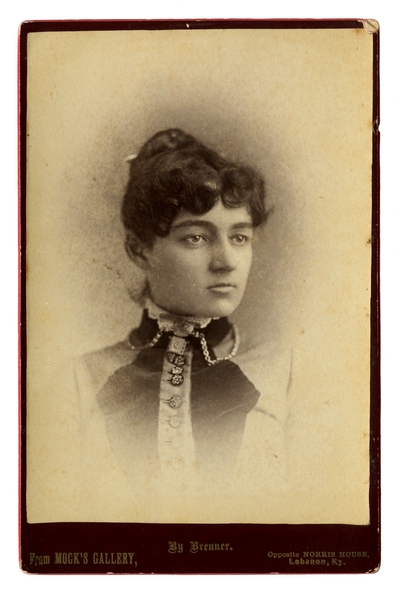 Portrait of an unidentified woman