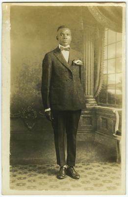 Unidentified African American male; stamped on back 