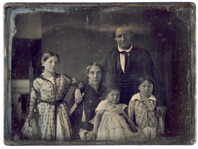 Peter Family Portrait: Dr. Robert Peter, his wife Frances Paca Dallam Peter, and their children William Peter, Letitia 