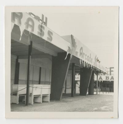 Skee ball Bluegrass Arcade, amusement facility, Joyland Park; front left view