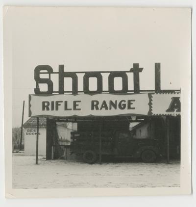 Shoot I Rifle Range, Joyland Park; front left view