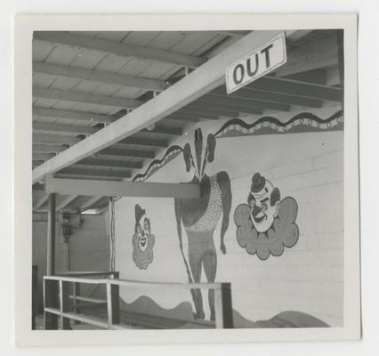 Laff in the Dark amusement facility, Joyland Park; funhouse; interior