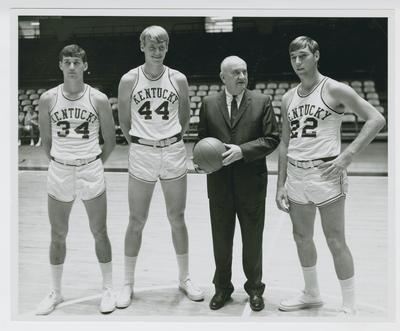 Mike Casey, Dan Issel, Adolph Rupp, and Mike Pratt