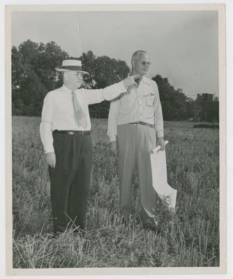 President Herman Donovan and Bernie Shively