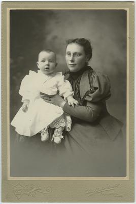 Unidentified woman and infant