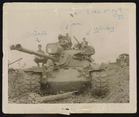 Tank - from left Driscoll, Rome, Young