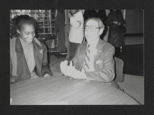 Lyman Johnson at book signing