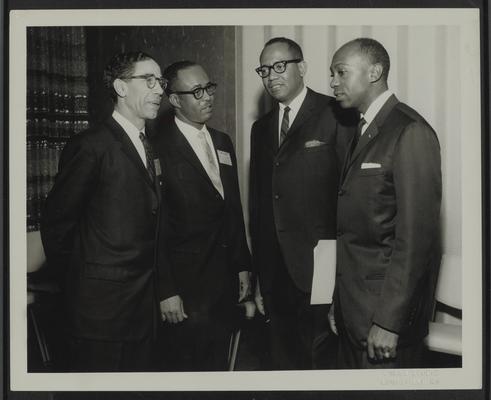 NAACP (National Association for the Advancement of Colored People) Region III Conference, Louisville, Senator Leroy Johnson is third from left