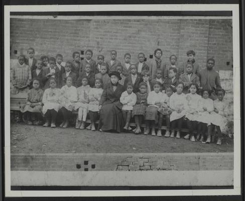 Second Grade, College Hill School, teacher Queenie Moore (Lyman T. Johnson is 9 from left, second row)