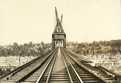 Railroad tracks of High Bridge-Kentucky River sign