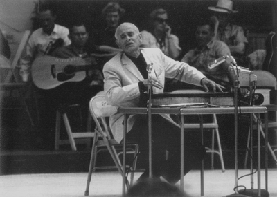 Performance by John Jacob Niles at Outdoor Folk Festival; Cincinnati, Ohio; Grauman Marks