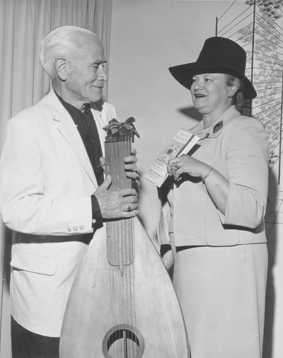 Performance by John Jacob Niles at National Folk Festival; Covington, KY; Jerry Reagan