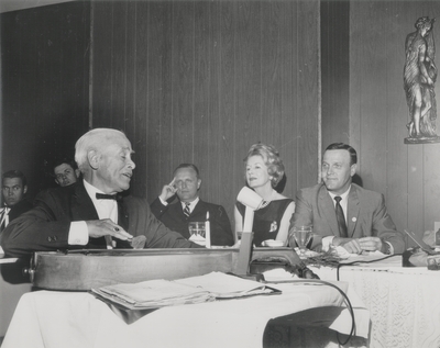 Performance by John Jacob Niles at World's Fair; Kentucky Governor Edward Breathitt (far right); New York City