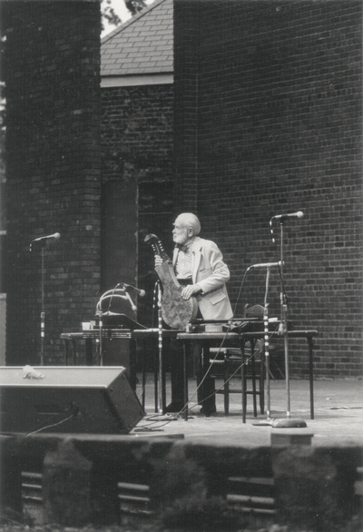 Performance by John Jacob Niles at Kentucky Music Weekend; Iroquois Amphitheatre; Louisville, KY; John L. Brown Jr
