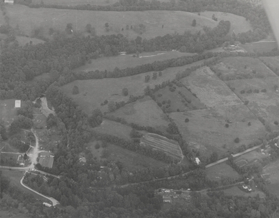 Aerial view of Boot Hill Farm; Helm Roberts