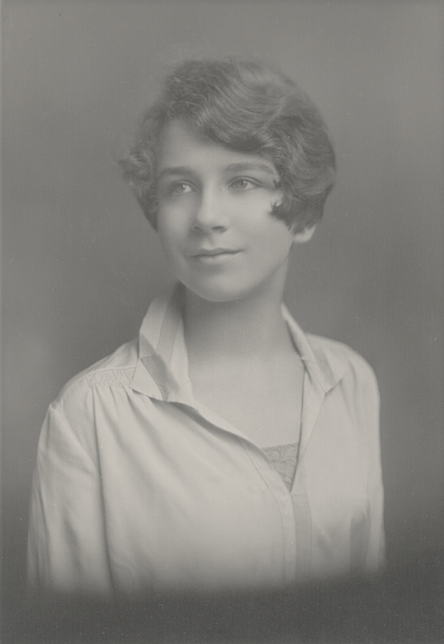 Rena Lipetz (Niles) high school graduation portrait; Saratoga Springs, New York; Gustave Lorey