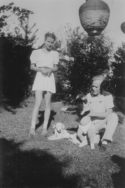 Children's party at Boot Hill Farm, John Jacob and John Ed Niles