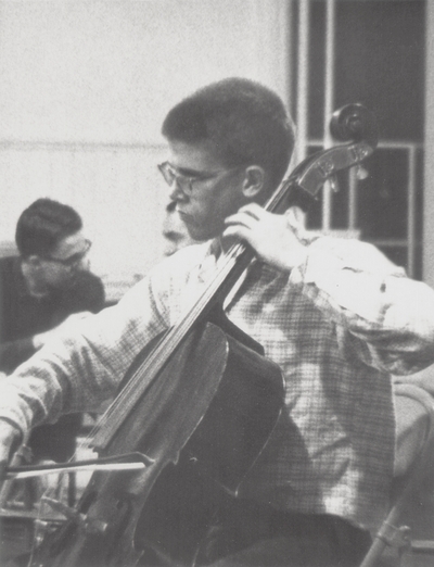 John Ed Niles, age 14 or 15 on rehearsal night with Lexington Symphony