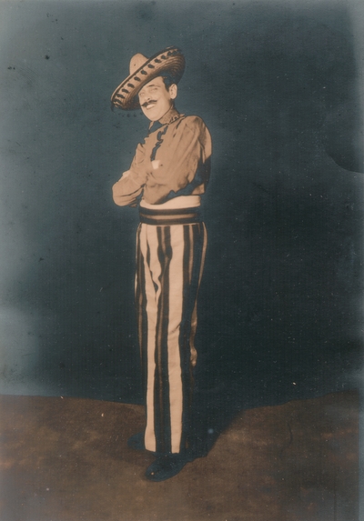 John Jacob Niles in mariachi dress