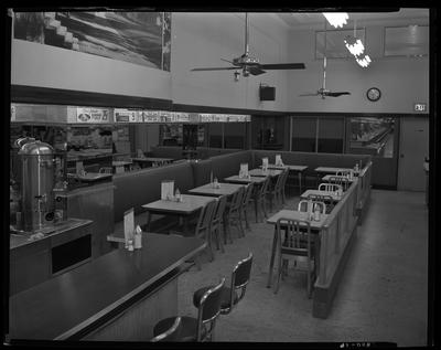 S.S. Kresge & Company (156, 250 West Main); interior;                             dining area