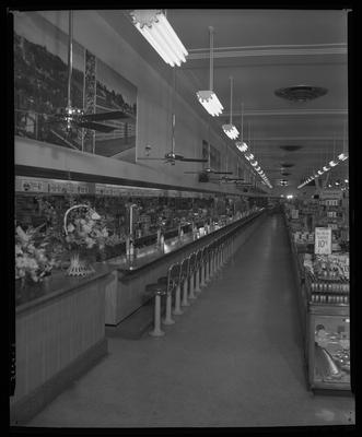 S.S. Kresge & Company (156, 250 West Main); interior;                             lunch counter
