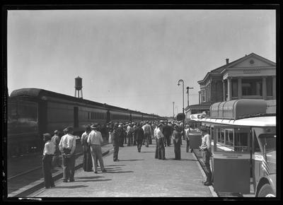 Southeastern Greyhound Bus Lines; station and bus (801 North                             Limestone)