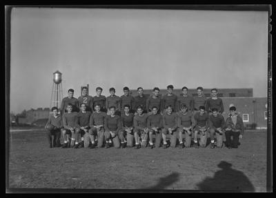 Football team in formation