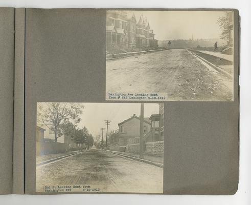 First image: Lexington Ave looking East from #548 Lexington // Second image: 2nd St Looking East from Washington Ave Newport, Kentucky