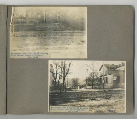 First image: Fairfield Ave & Hallam St looking N on Hallam toward Fairfield // Second image: Fairfield Ave & Hallam St looking N on Hallam from Fairfield Ave Newport, Kentucky