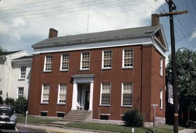 Augustus Hall House - Note on slide: Barr Street at Walnut