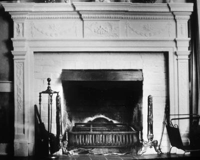 Barker House - Note on slide: Mantel. Near Athens