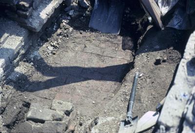 Liberty Hall - Note on slide: Excavation floor door under kitchen