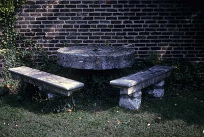 John Wesley Hunt House (Hunt - Morgan House) - Note on slide: Steps to office doorway. Bodley House garden