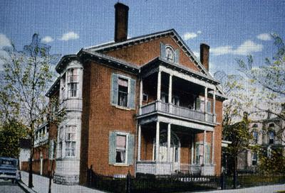 John Wesley Hunt House (Hunt - Morgan House) - Note on slide: Old postcard
