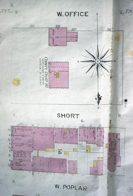 Courthouse Square - Note on slide: Sanford map