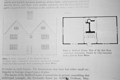 Captain Josiah Hobart House - Note on slide: Elevation and plan. East Hampton Heritage p. 15