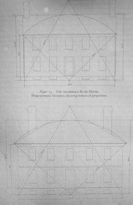 The Archibald Blair House - Note on slide: Diagram showing system of proportion