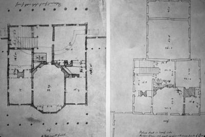 Governor's Palace - Note on slide: Jefferson's sketch. Plan