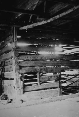 The Cedars / Lair Barn - Note on slide: Interior view